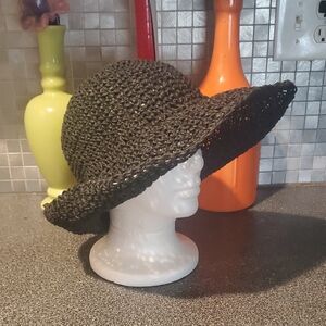 LAST CHANCE FINAL PRICE Black Woven Hat NEW